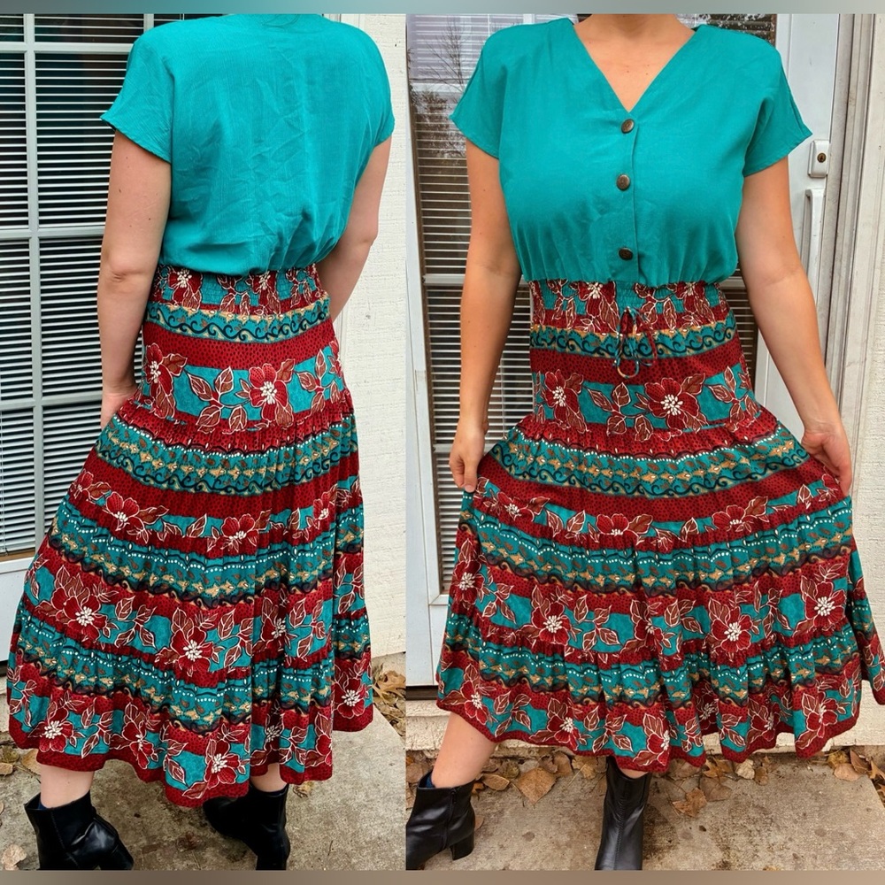 Vintage Caroline Wells Collection Midi Dress